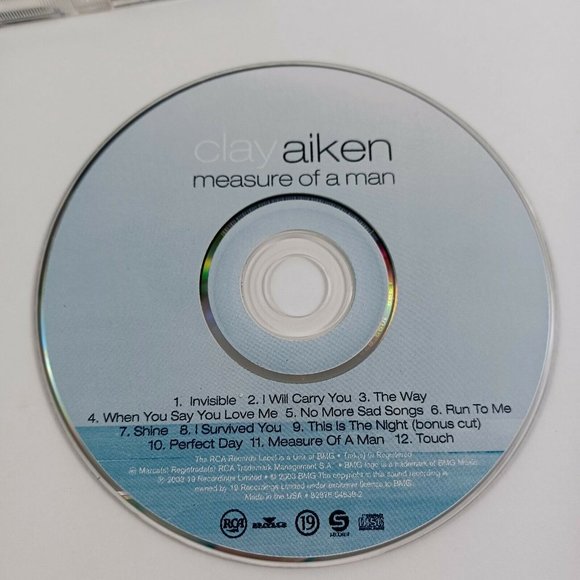 Clay Aiken CD Measure Of A Man -Throwbacks **MINOR WEAR - Picture 10 of 14